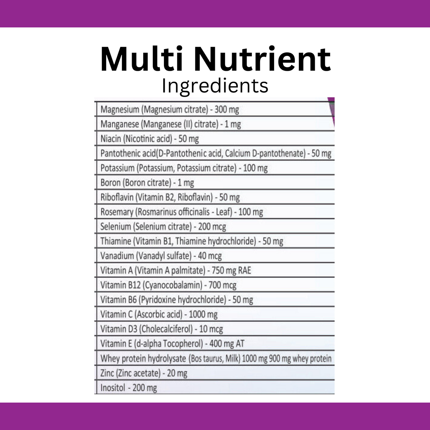 Multi-Nutrient