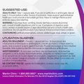 Probiotic Complex suggested use and directions